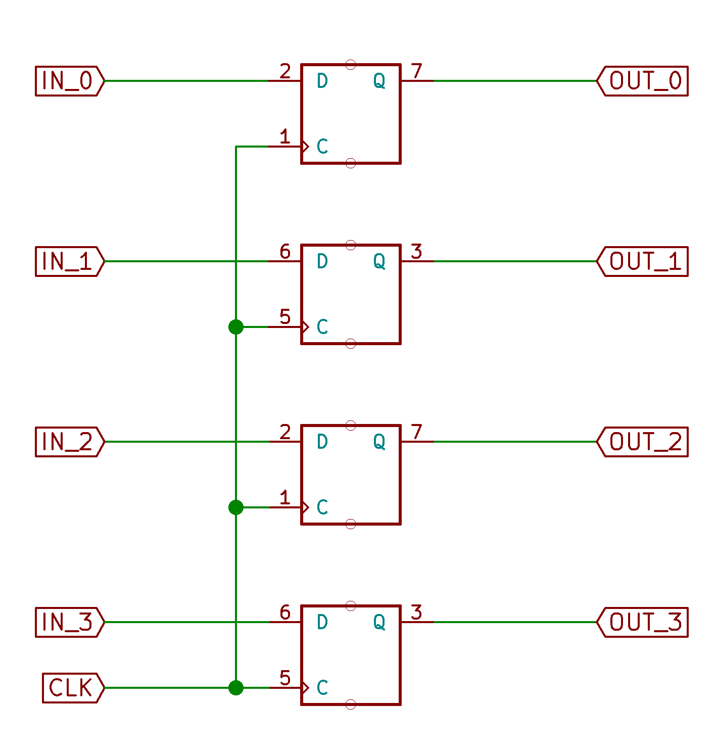 4 bit register